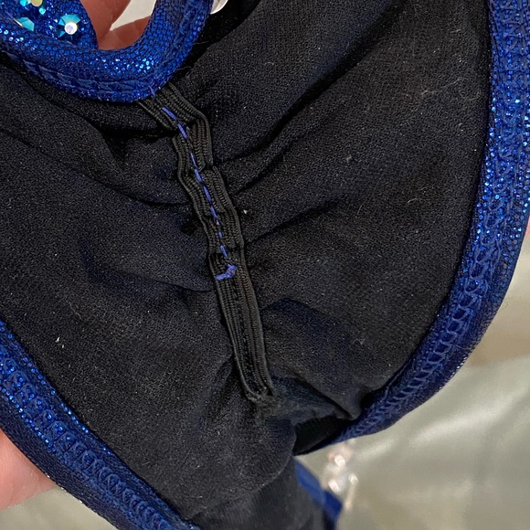 Blue Rhinestone Bikini Top - Picture 14 of 16